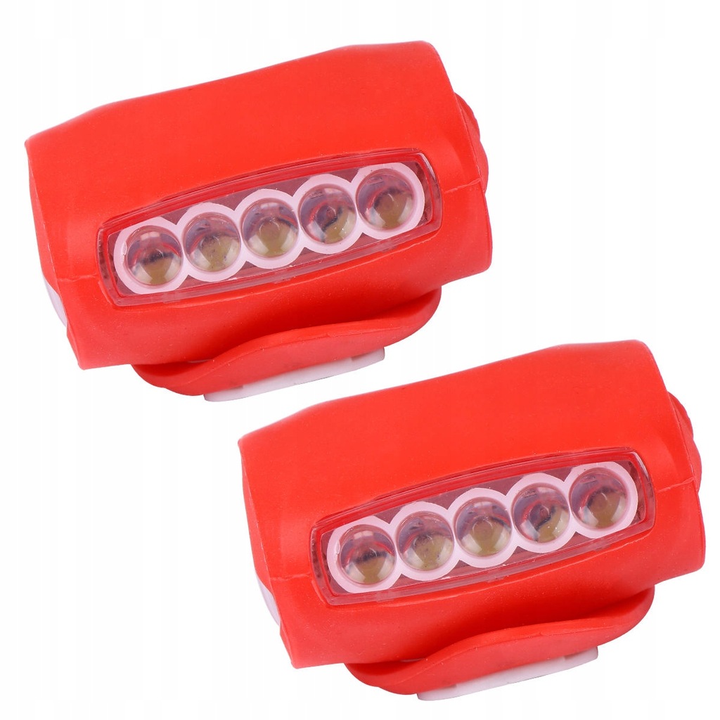 BRIGHT RECHARGEABLE BICYCLE LIGHT BEFORE AND AFTER 2 PCS