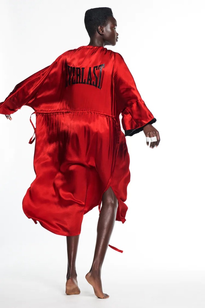 Sukienka ZARA EXCLUSIVE RED EVERLAST KIMONO *S*
