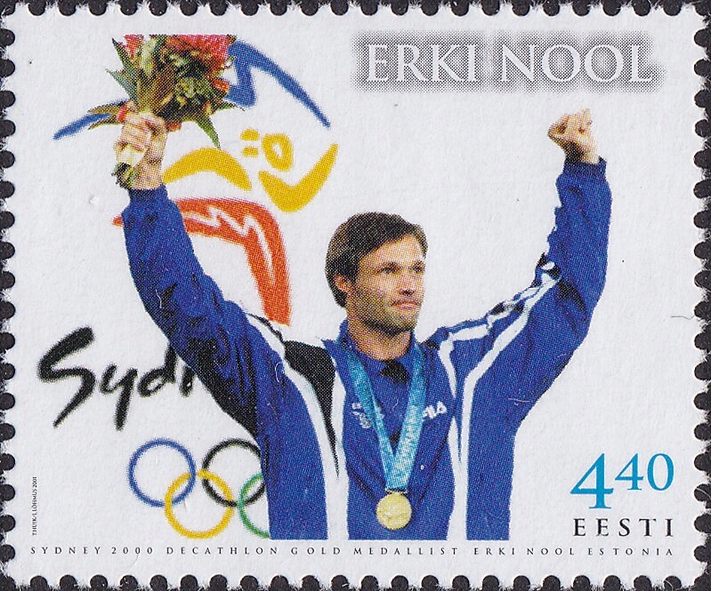 Estonia 2001 Znaczek 390 ** sport Olimpiada igrzyska olimpijskie medale