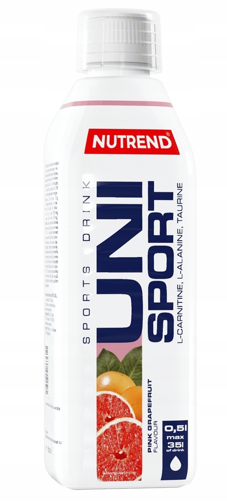 Nutrend Unisport L karnityna tauryna węglowodany 500ml Różowy Grejpfrut