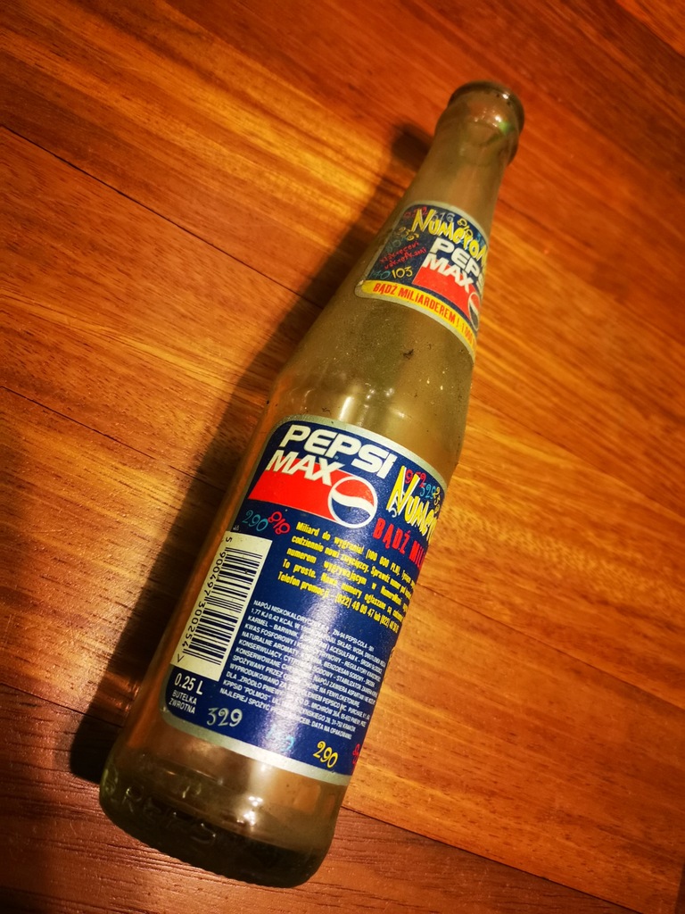 Butelki Pepsi Max 0,25L polska