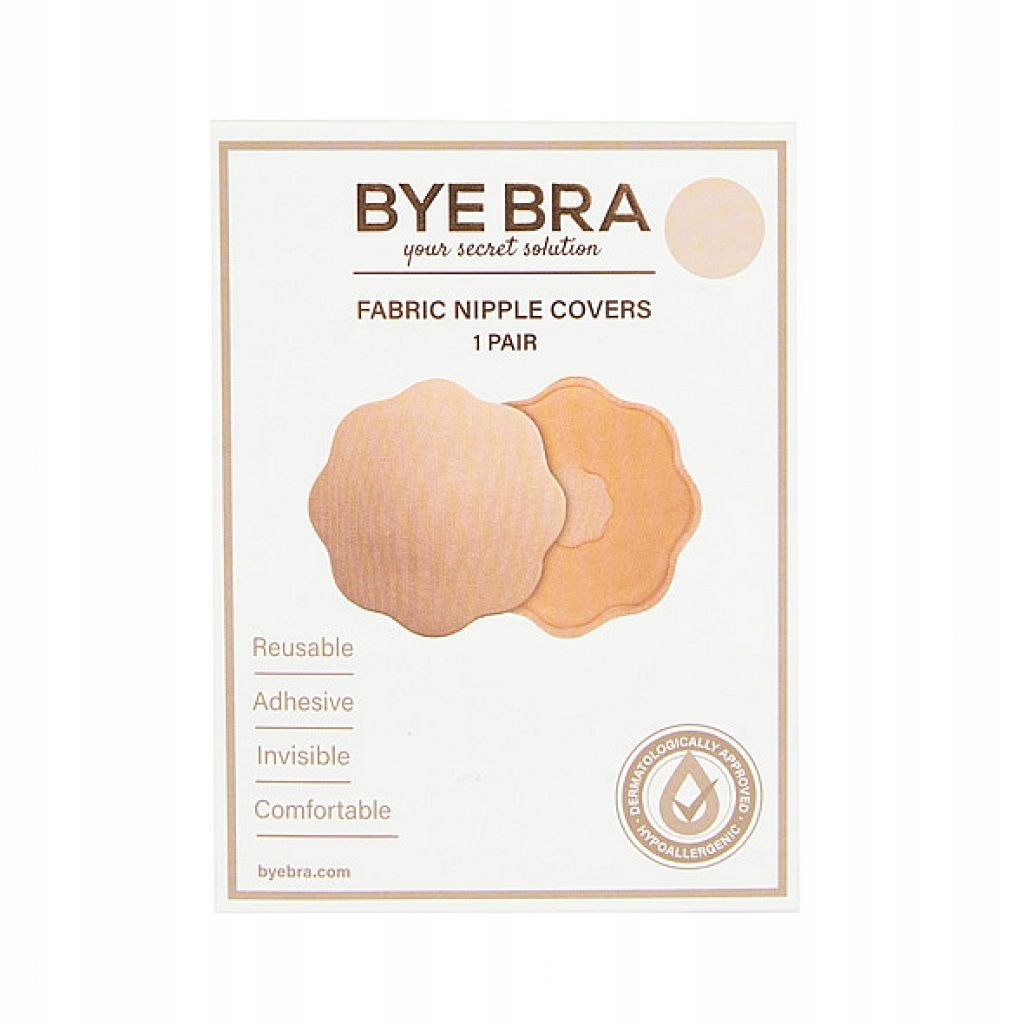 Osłonki na sutki - Bye Bra Fabric Nipple Covers Nu