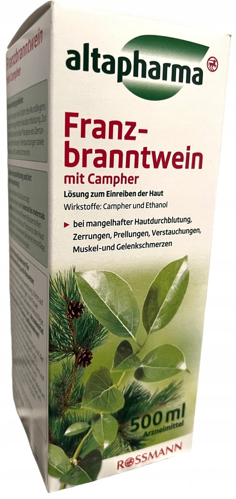 Nalewka Franzbranntwein mit Campher mentol 500 ml