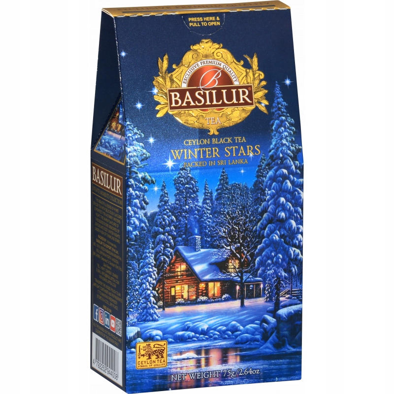Купить Чай Basilur Winter Stars черный листовой 75г: отзывы, фото и ...
