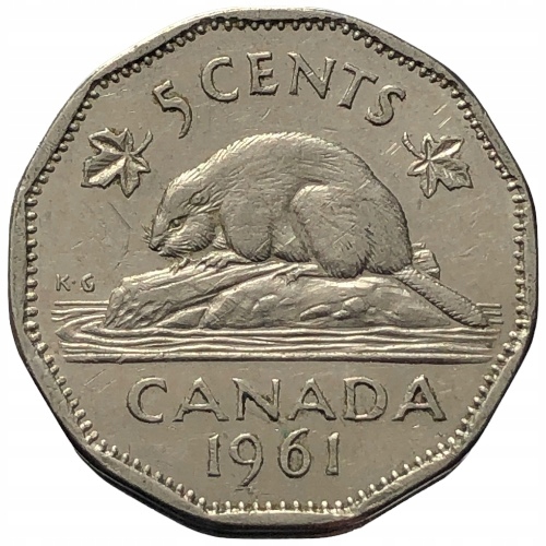 62476. Kanada - 5 centów - 1961r.
