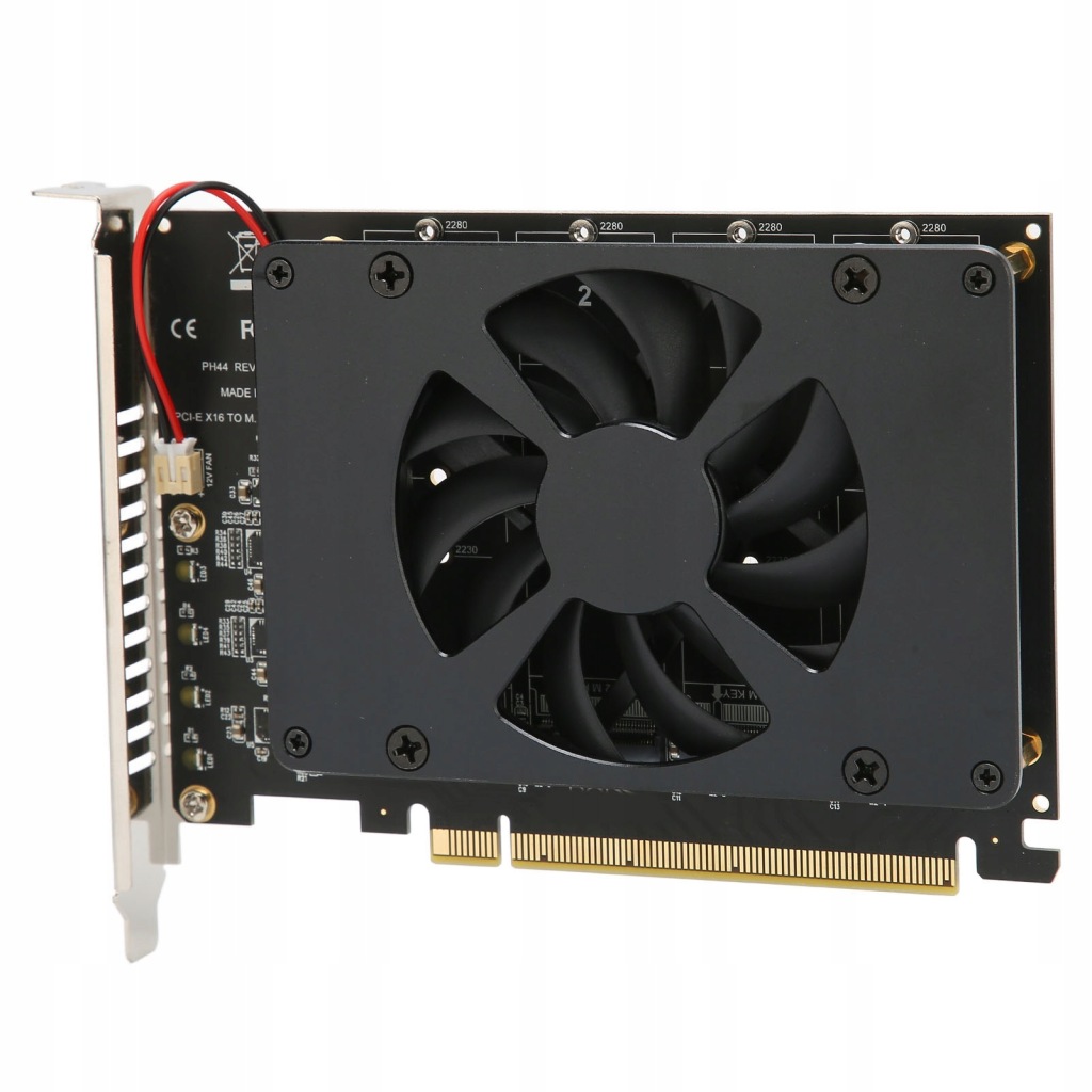 Adapter M.2 PCIE PCIe 4.0 X16 na 4 porty M.2 NVMe