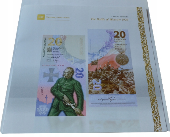 Folder 2020-do banknotu Bitwa Warszawska -ang