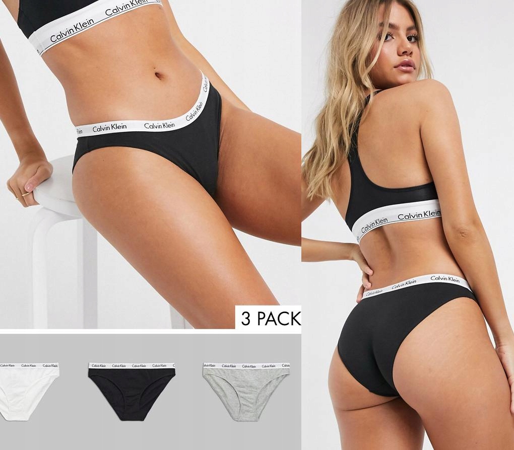 CALVIN KLEIN 3-PACK MAJTKI LOGO KOLORY (XS)