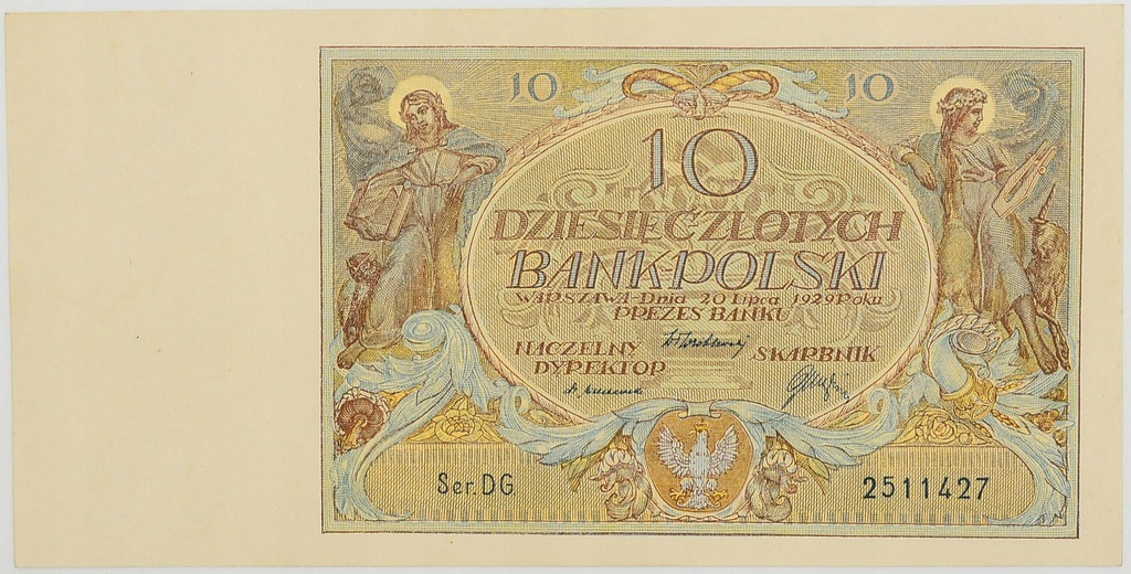 4.aa.II RP, 10 Złotych 1929 DG, M.68, St.1