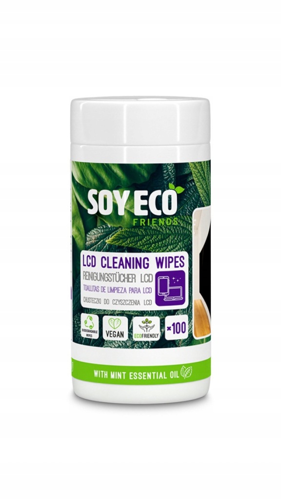 Ściereczki do czyszczenia ekranów wilgotne 100szt