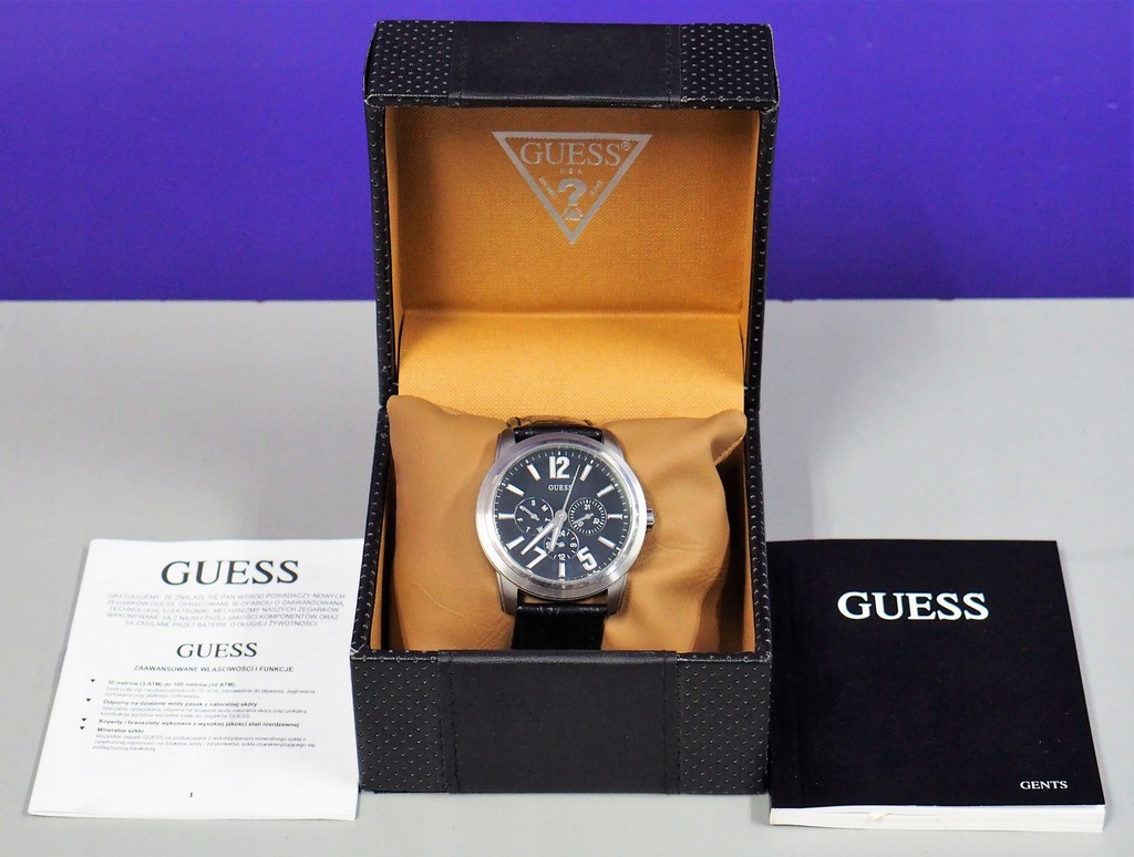 ZEGAREK GUESS W95141G1 PUDEŁKO OKAZJA WAWA 10872