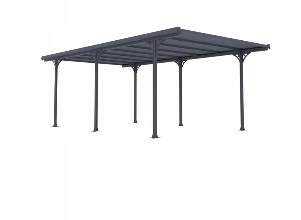 WIATA GARAŻOWA SAMOCHODOWA ALUMINIOWA ANTRACYT 502x313, wys. 205 cm DUŻA