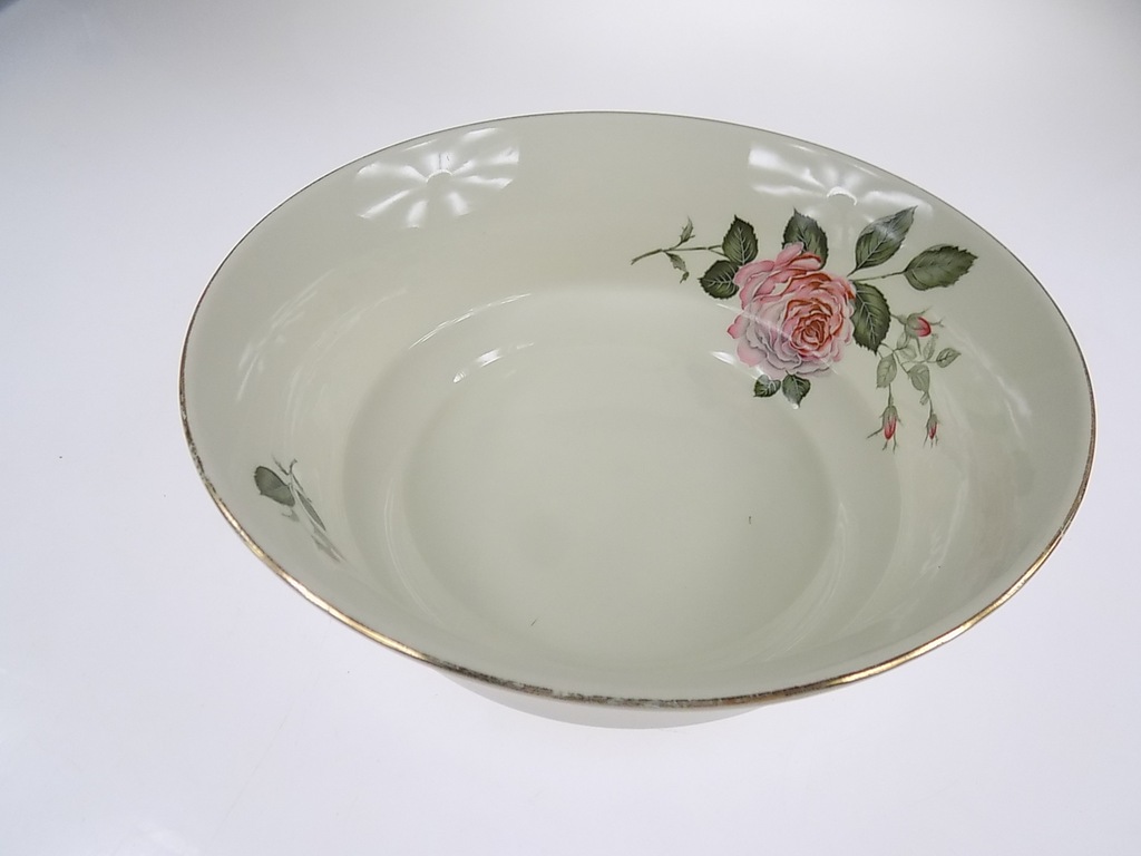 misa róża MONOPOLI porcelana Italia, talerz