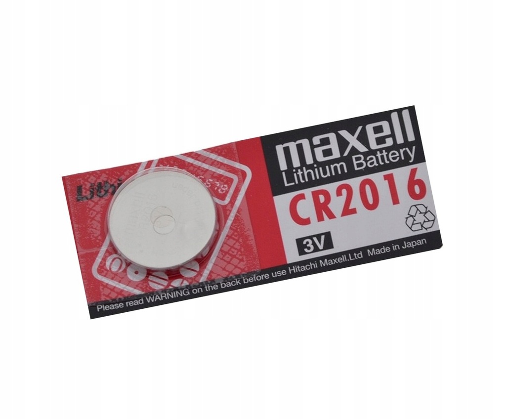 BATERIA KLUCZYKA PILOTA MAXELL LITOWA 3V CR2016