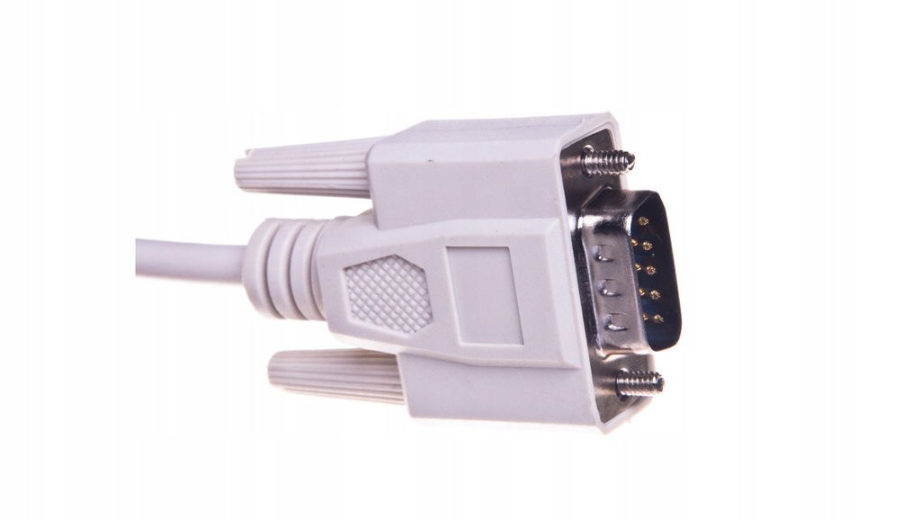 Kabel transmisyjny szeregowy RS232 Sub-D9 (M) - Sub-D9 (M) 10m beżowy