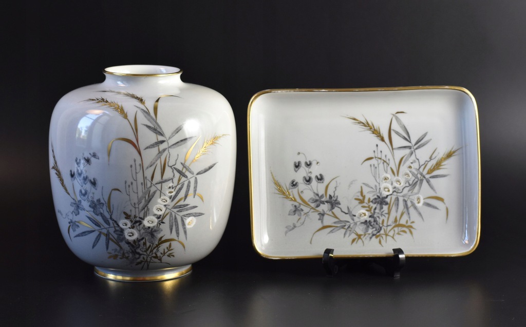 Wazon i paterka Rosenthal ręcznie malowane