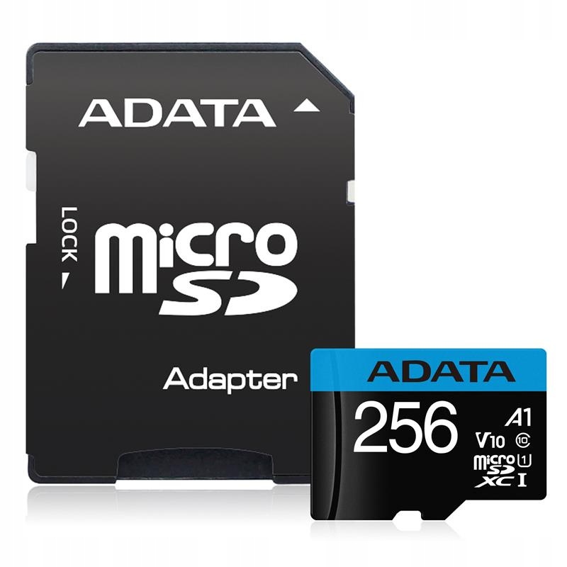 ADATA KARTA PAMIĘCI MICRO SD 256GB CL10 ADAPTER SD