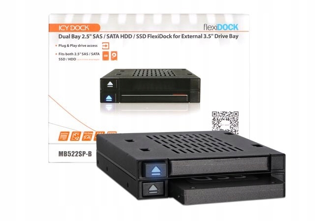 Купить FlexiDOCK MB522SP-B Два диска 2,5 SATA/SAS SSD/: отзывы, фото, характеристики в интерне-магазине Aredi.ru