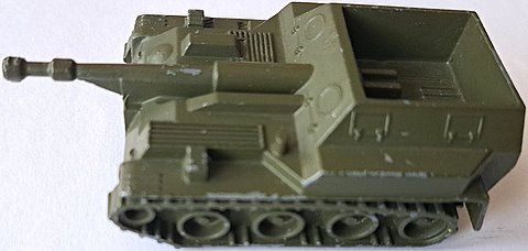 METALOWY MODEL - DZIAŁO SAMOBIEŻNE ASU-57 - ZSRR - LATA PRL-u !