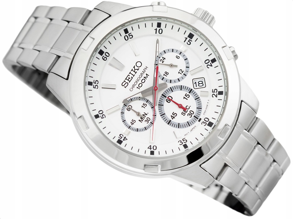 MĘSKI ZEGAREK SEIKO SKS601P1 CHRONOGRAF DATA 100M - 7651204100 - oficjalne  archiwum Allegro