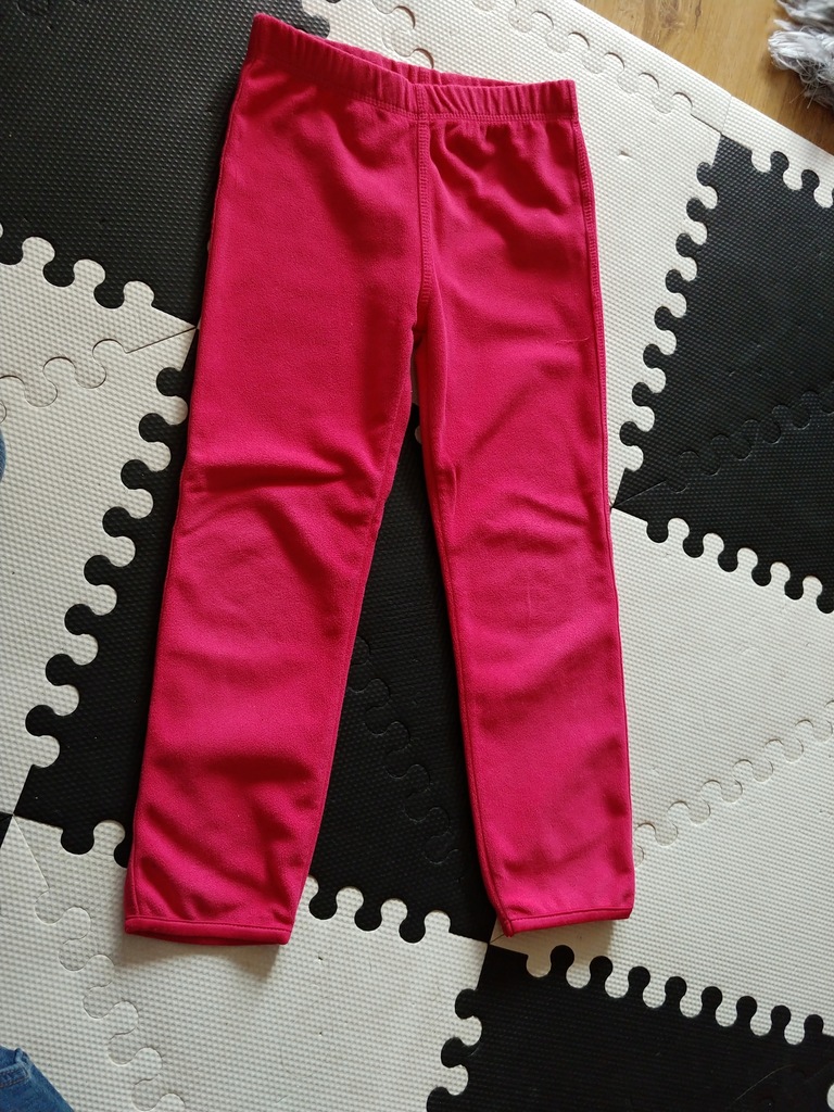 TCHIBO spodnie dresowe różowe polar 110-116 idealn