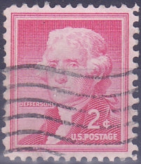 USA - znaczek kasowany z 1954 roku. X 1081.