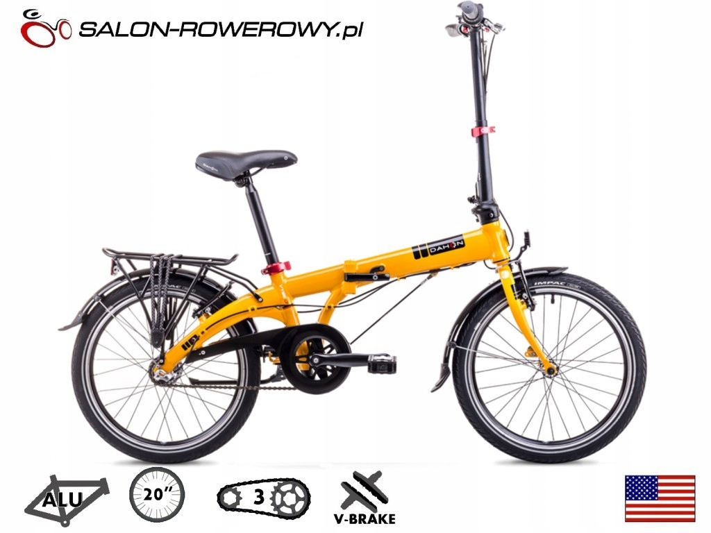 Rower składany Dahon VYBE I3 20" POMARAŃCZOWY