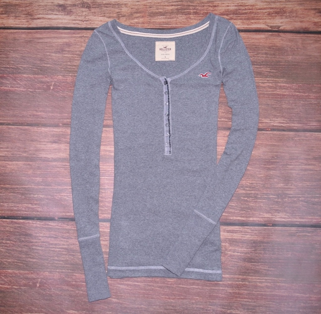 HOLLISTER SO CAL STRETCH KOSZULKA LONG WOMEN S