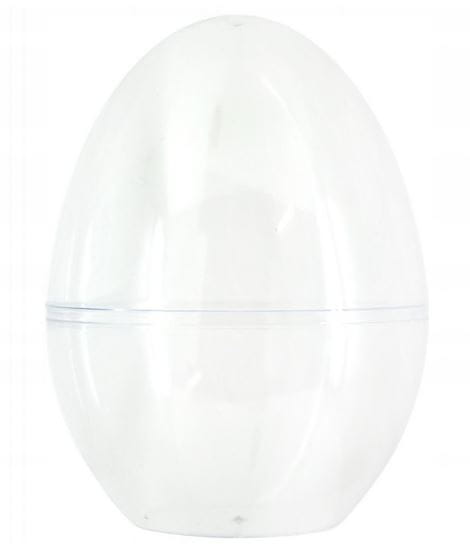 Jajko akrylowe 7 cm przezroczyste stojące op 5 szt