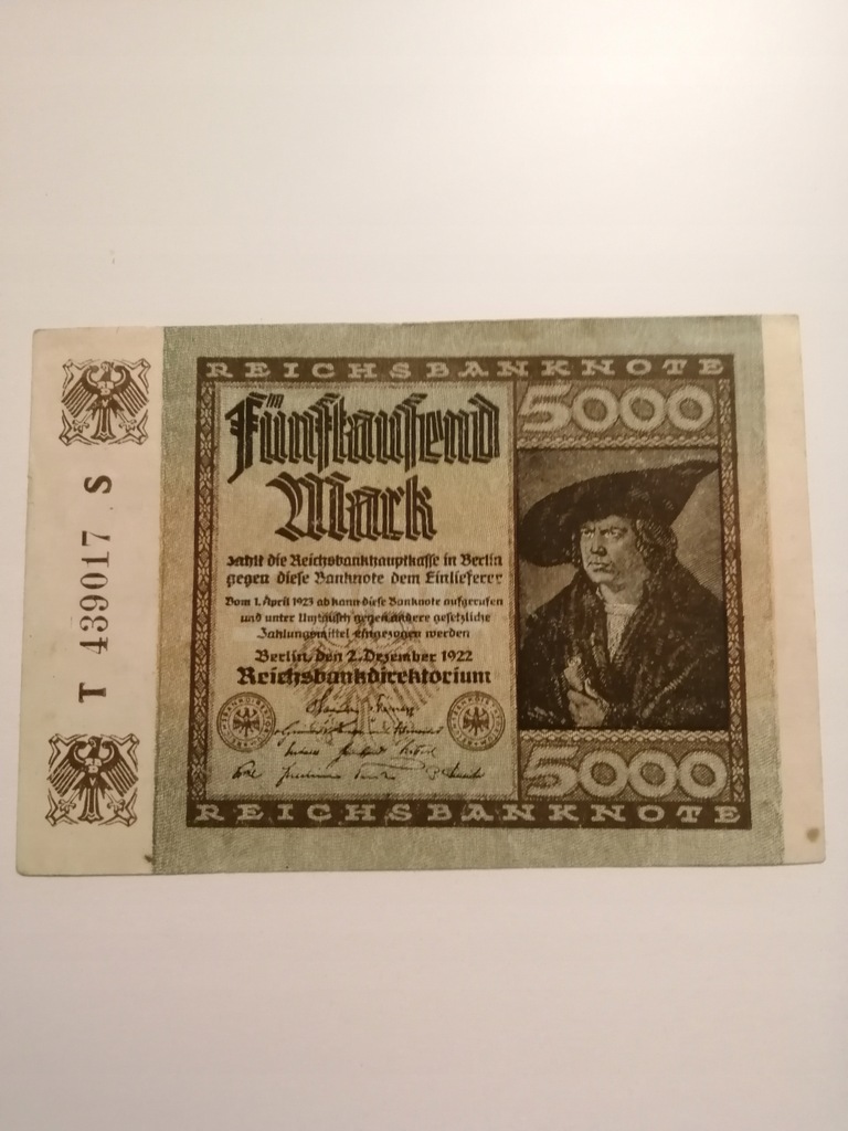 5 000 MAREK 1922.