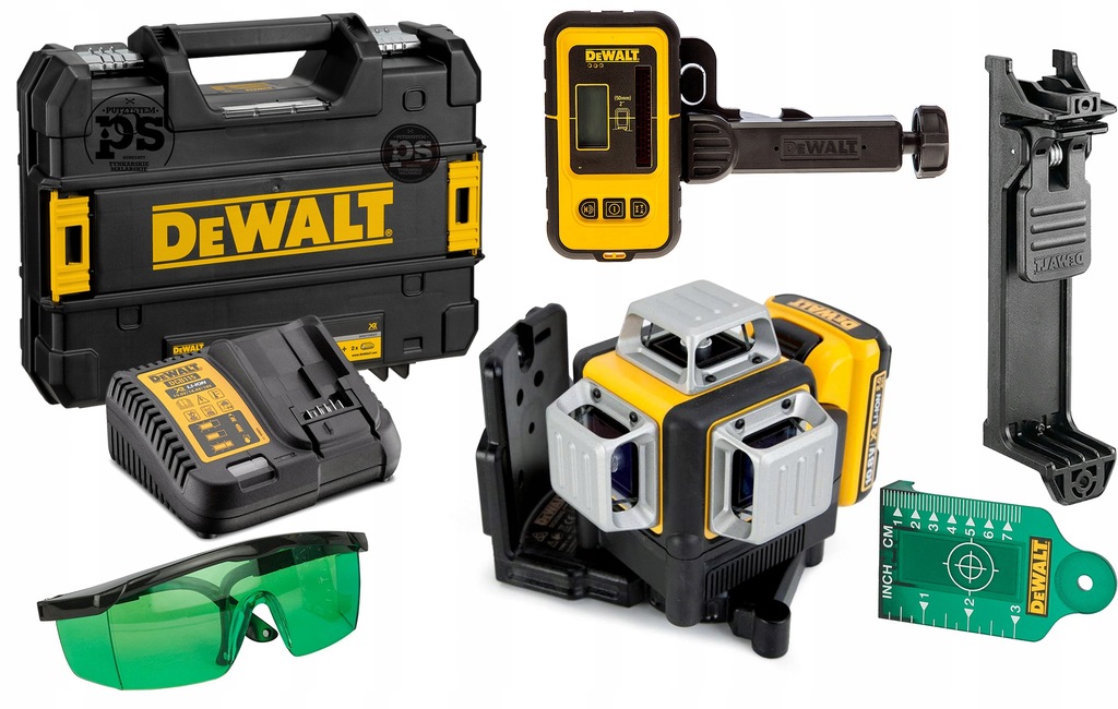 DeWalt DCE089G Laser 3-wiązkowy 3D 360° + detektor