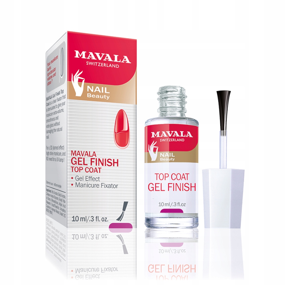 MAVALA TOP COAT GEL FINISH UTRWALACZ Z EFEKTEM ŻEL