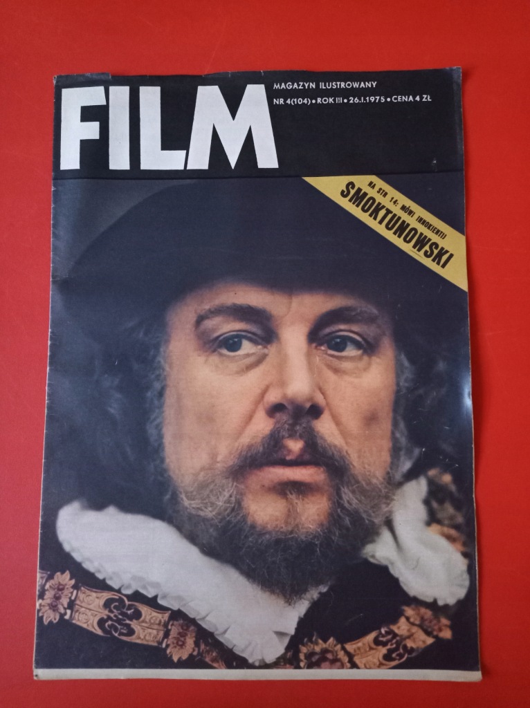 Magazyn FILM nr 4, 26 stycznia 1975, Innokientij Smoktunowski, Janosik
