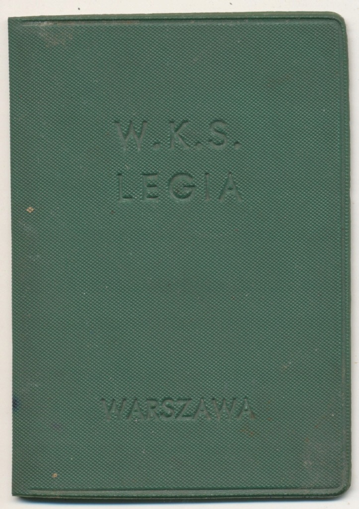 Legia Warszawa - Legitymacja do odznaki. (392)