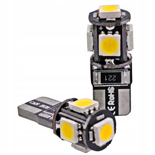 Купить W5W T10 Светодиодная лампа 5xSMD 5050 CANBUS CAN BUS: отзывы, фото, характеристики в интерне-магазине Aredi.ru