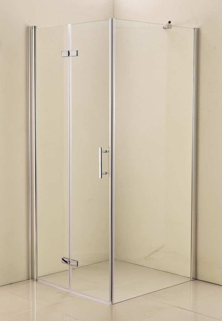 SKŁADANE Drzwi Kabina Prysznicowa 100x80 bez brodz - 6946719646
