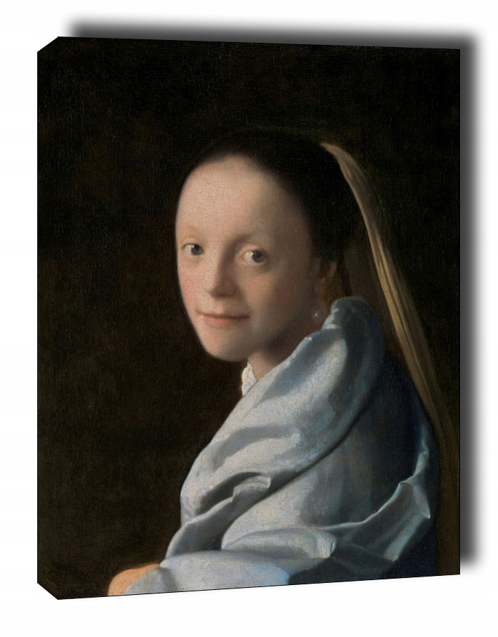 Study of a Young Woman, Jan Vermeer - obraz na pł