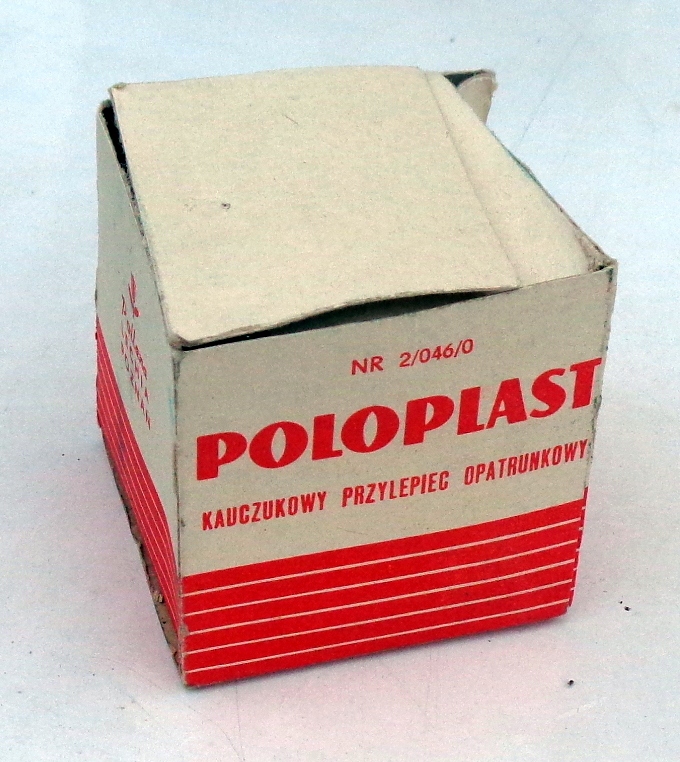 POLOPLAST-kauczukowy przylepiec - plaster z PRL-u.