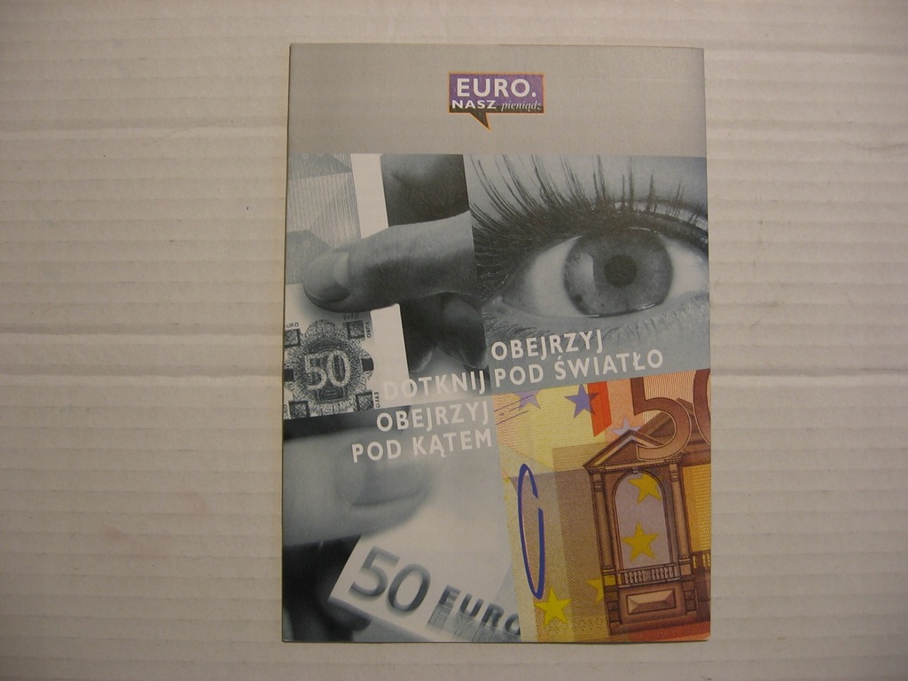 Folder foldery Poznaj banknoty euro