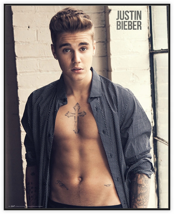 Stilk Ud Ofre Justin Bieber w Koszuli - plakat 40x50 cm - 6705986128 - oficjalne archiwum  Allegro