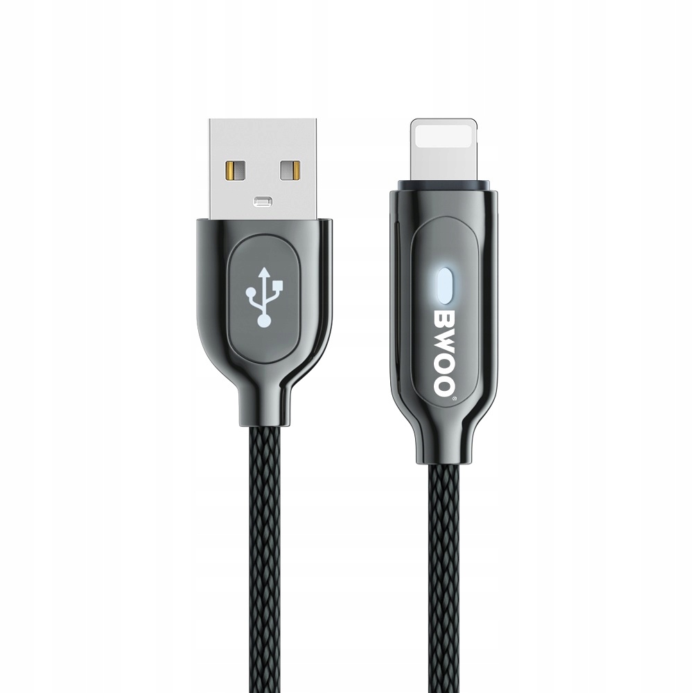 kabel X131L BWOO USB - Lightning 1,0m 2,4A czarny