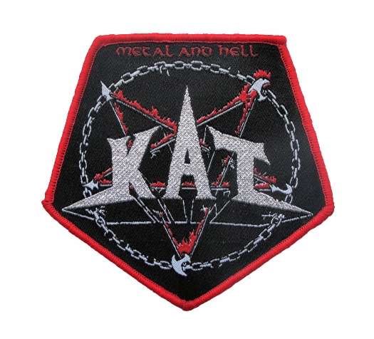 Naszywka KAT - Metal And Hell [red]
