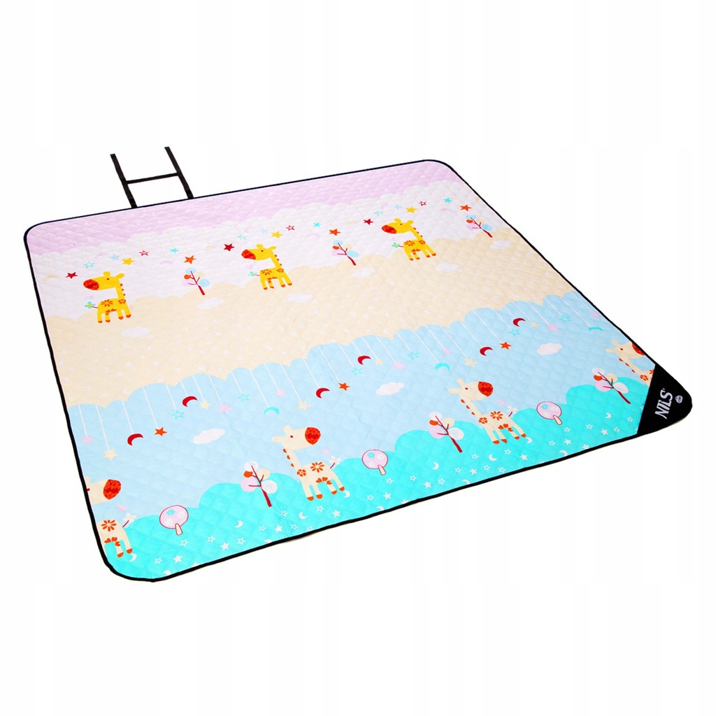 Duży koc piknikowy plażowy wodoodporny termoizolacyjny 195x200 cm Nils