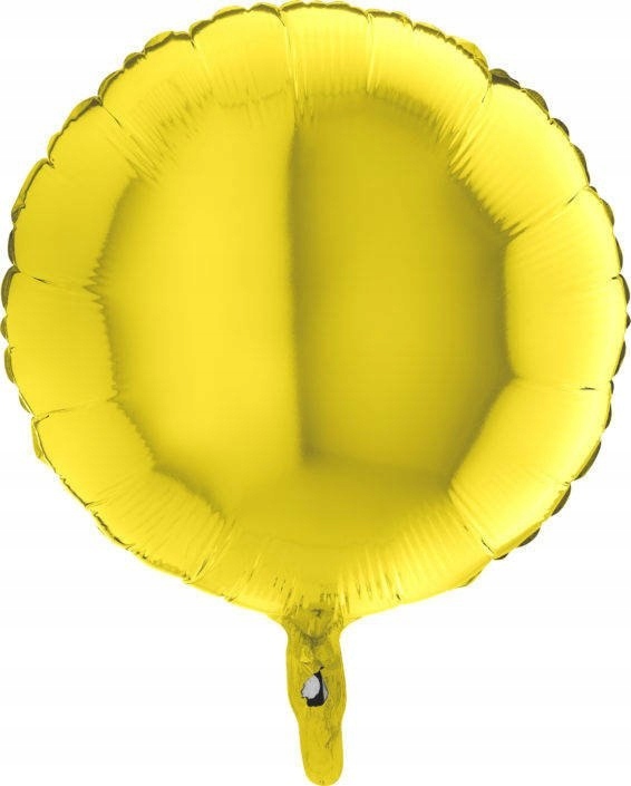 Balon Foliowy - Okrągły żółty 46 cm, Grabo