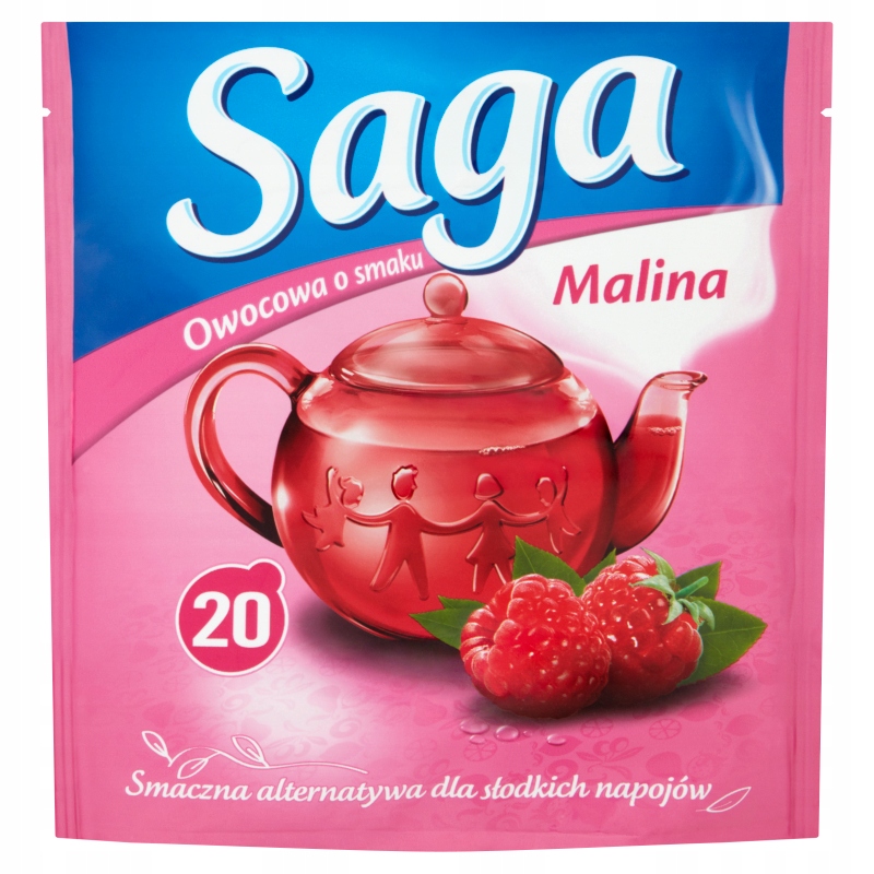 SAGA Herbata Owocowa sm. MALINA 20 TB / 34g