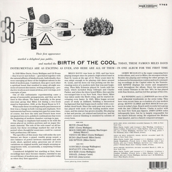 Купить Miles Davis — Birth Of The Cool — новинка в термоусадочной пленке: отзывы, фото, характеристики в интерне-магазине Aredi.ru