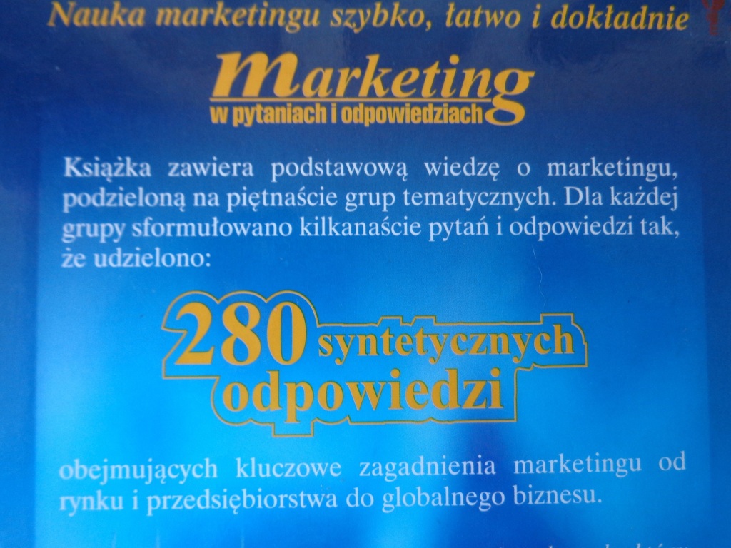 Tadeusz Sztucki Marketing w pytaniach i ...