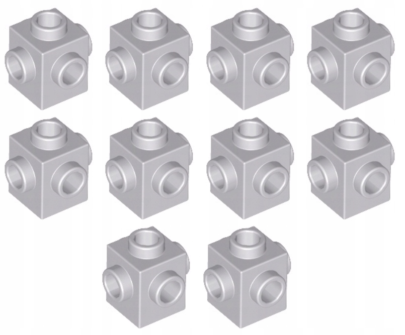 LEGO Klocek Mod 1x1 Jasny Szary Light Bluish Gray 10 sztuk 4211511 4733