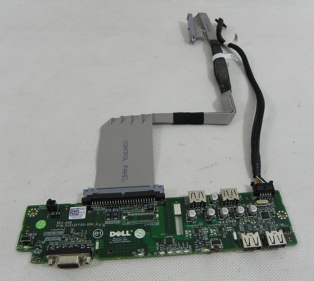 Dell R410 Front USB VGA Board Panel PN: 0J402J GW.