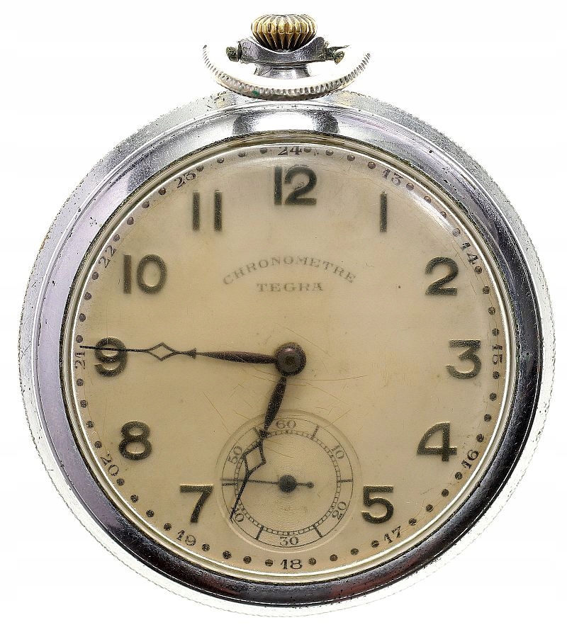 Chronometre TEGRA, sprawny szwajcarski zegarek kieszonkowy